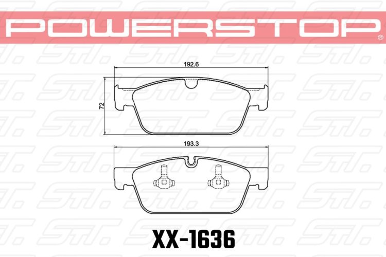 Колодки тормозные 26-1636 PowerStop Z26 передние MB GL W166 AMG Sports Package