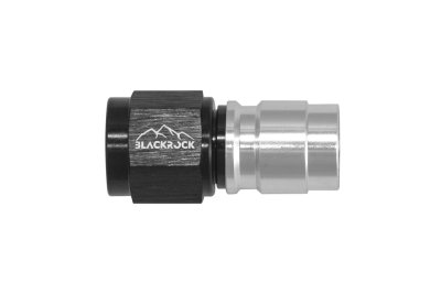 - 6 AN (6AN AN6) фитинг прямой, под опрессовку, под PTFE шланг, BLACKROCK LAB ЧЁРНЫЙ, C06-001-8BK