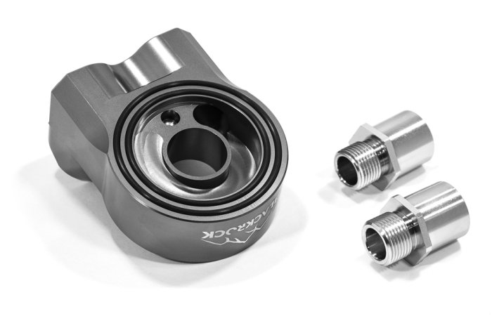 Проставка адаптер под масляный фильтр 4 выхода 10AN ORB; адаптер M20x1,5mm; 3/4x16 BLACKROCK SP-1024