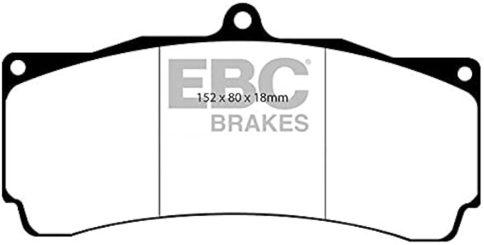 Колодки тормозные DP5006NDX EBC Bluestuff AP Racing CP5555, Alcon 6, толщина 18mm