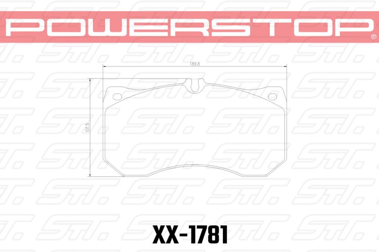 Колодки тормозные 23-1781 PowerStop Z23 передние AUDI AUDI A6 C7; A6 C8;