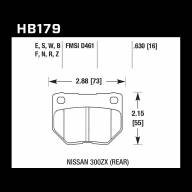 Колодки тормозные HB179N.630 HAWK HP+ задние SUBARU Impreza WRX - Колодки тормозные HB179N.630 HAWK HP+ задние SUBARU Impreza WRX