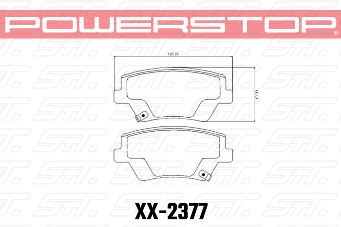 Колодки тормозные 36-2377 PowerStop Z36 задние GENESIS GV60; GV80 2020->