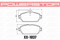 Колодки тормозные 23-1837 PowerStop Z23 передние MB C W205; E W213; GLA X156;