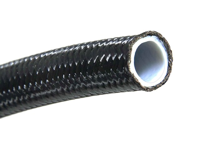 Армированный шланг AN-12/D-12, T60 серия, тефлон (PTFE), BlackRock Lab T612NYBK черный