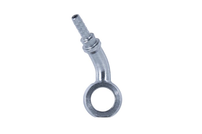 Фитинг banjo d10 mm, 45°, влево D-03 сталь, под опрессовку S5094L-03Z, Goodridge