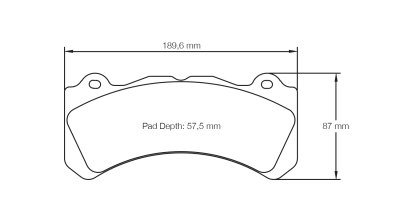 Колодки тормозные PST-1819 PowerStop TRACK DAY Brembo GT 6 поршней тип J, N