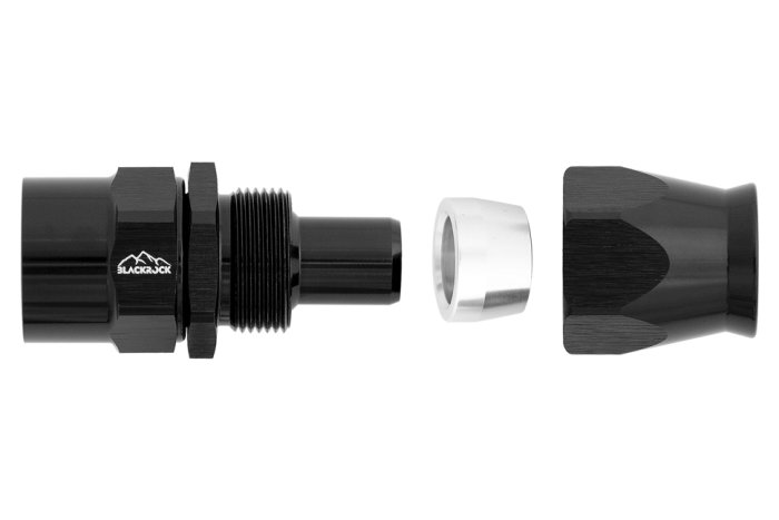 - 10 AN (10AN AN10) фитинг прямой Full Flow BLACKROCK LAB T10-001-3BK под тефлоновый шланг 600 серия