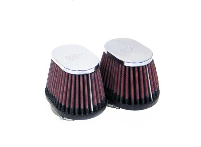 Фильтр нулевого сопротивления универсальный K&N RC-2452   Chrome Filter