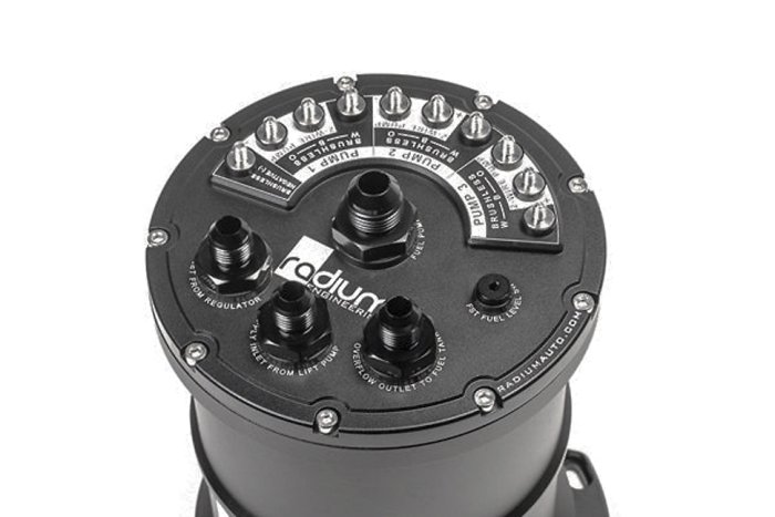 Топливный бак противоотливной под три насоса MPFST Radium Engineering 20-1442