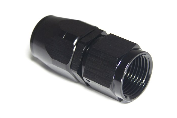 - 10 AN (10AN AN10) фитинг прямой 20 серия Cutter Style, BLACKROCK LAB ЧЁРНЫЙ, A10-001-2BK