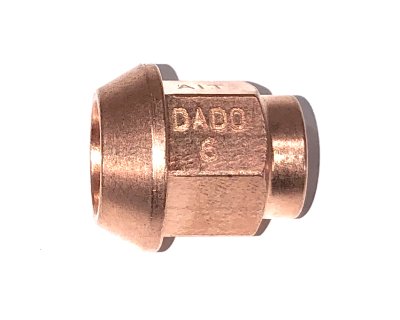 Гайка колёсная посадка конус, резьба M14 x 1.5 mm; сталь, медное покрытие; A.I. TECH AIT AIT-DADO-6