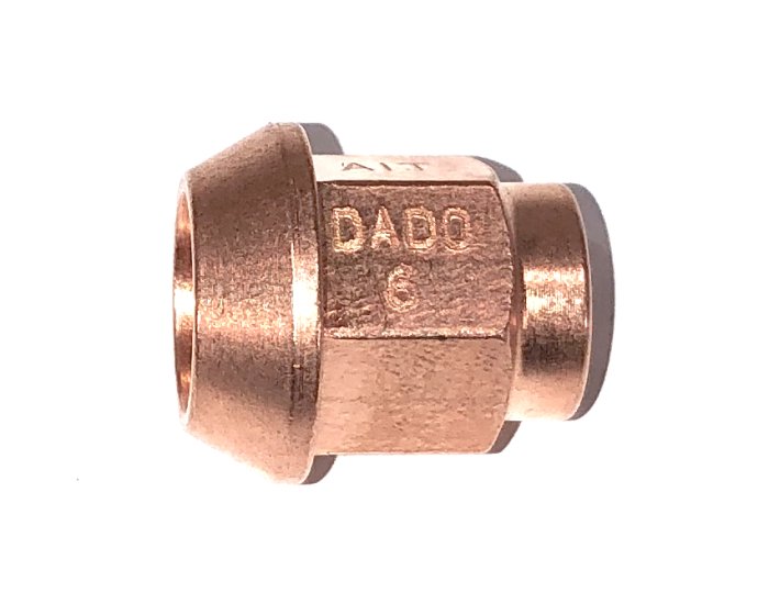 Гайка колёсная посадка конус, резьба M14 x 1.5 mm; сталь, медное покрытие; A.I. TECH AIT AIT-DADO-6