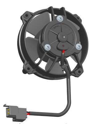 Вентилятор втягивающий (за радиатором) 4&quot; (96mm) 250 м3/ч SPAL VA32-A101-62A