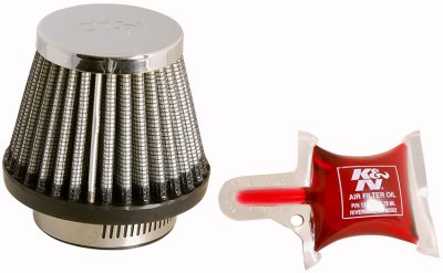Фильтр нулевого сопротивления универсальный K&amp;N RC-2490   Chrome Filter