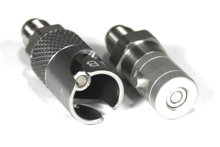 Быстросъёмный разъём П AN04 - П AN04, корпус AN-05, алюминий , BLACKROCK LAB, QDC-04A