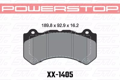 Колодки тормозные 36-1405 PowerStop Z36 передние Jeep SRT8 2012-2014, AUDI 4F RS6 (BREMBO)
