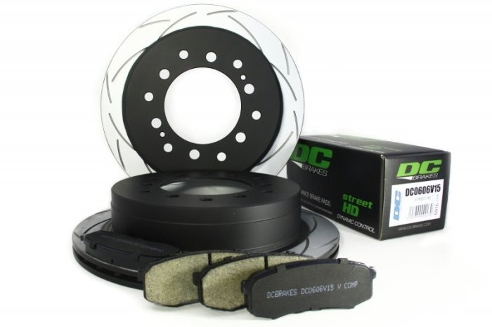 КОМПЛЕКТ ЗАДНИЙ:Тормозные диски DBA 2737S T2+колодки DC brakes sHD+ Toyota  PRADO 150 / Lexus GX460
