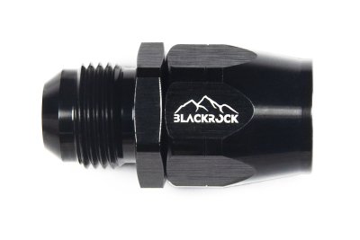 - 10 AN (10AN AN10) фитинг прямой ПАПА, BLACKROCK LAB ЧЁРНЫЙ, A10-001-MA6BK