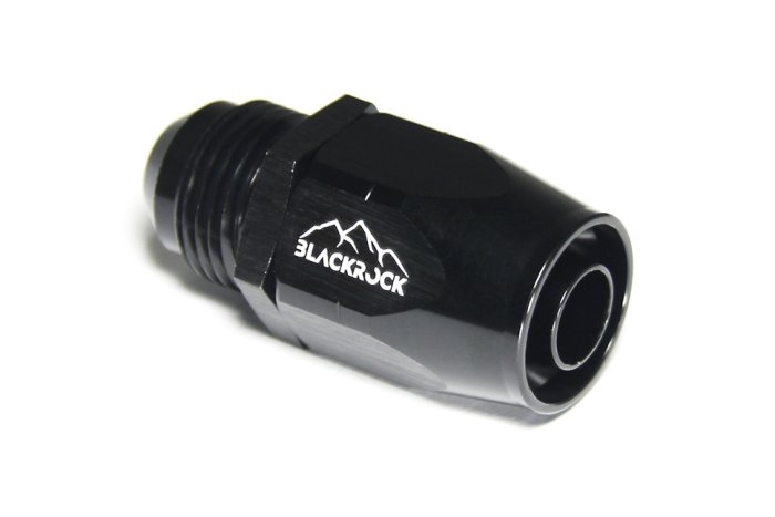 - 10 AN (10AN AN10) фитинг прямой ПАПА, BLACKROCK LAB ЧЁРНЫЙ, A10-001-MA6BK