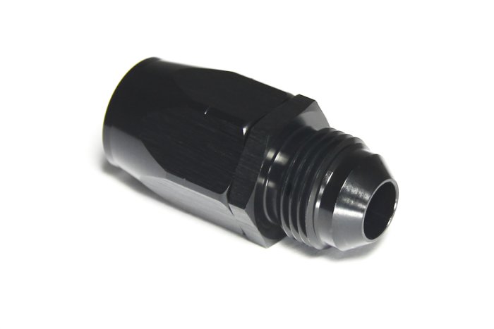 - 10 AN (10AN AN10) фитинг прямой ПАПА, BLACKROCK LAB ЧЁРНЫЙ, A10-001-MA6BK