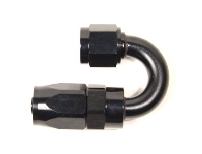 - 8 AN (8AN AN8) фитинг 180 градусов черный Goodridge 1136-18008BK