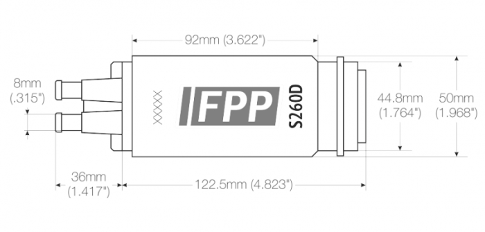 Бензонасос 270 л/ч, с установочным комплектом FPP S260D два выхода; AUDI (4L) Q7 3.6 FSI; Q7 4.2 FSI