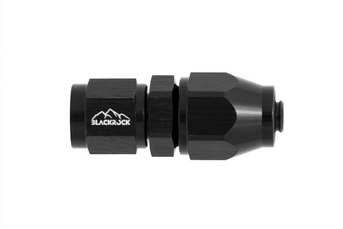 - 4 AN (4AN AN4) фитинг прямой K90 серия, BLACKROCK LAB ЧЁРНЫЙ, K04-001-9BK