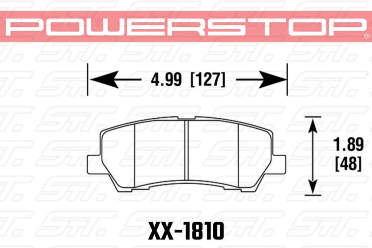 Колодки тормозные 26-1810 PowerStop Z26 задние Ford Mustang VI 2015->