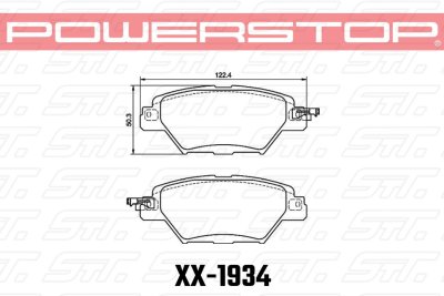Колодки тормозные NXT-1934 PowerStop NEXT GEN задние MAZDA CX-8; CX-9;
