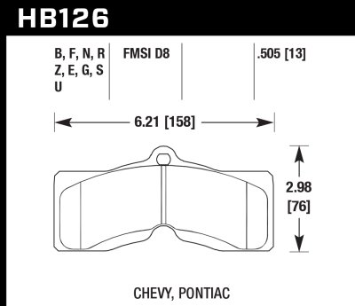 Колодки тормозные HB126B.505 HAWK Street 5.0
