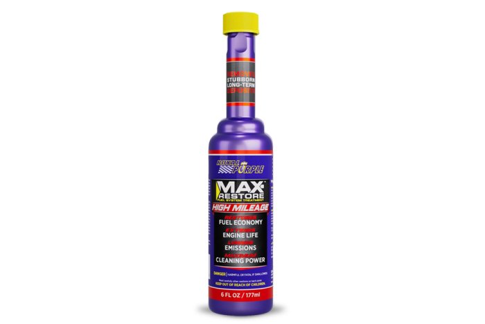 Присадка топливная (БЕНЗИН/ЭТАНОЛ) ROYAL PURPLE MAX-RESTORE HIGH MILAGE очиститель, 18001 177 ml
