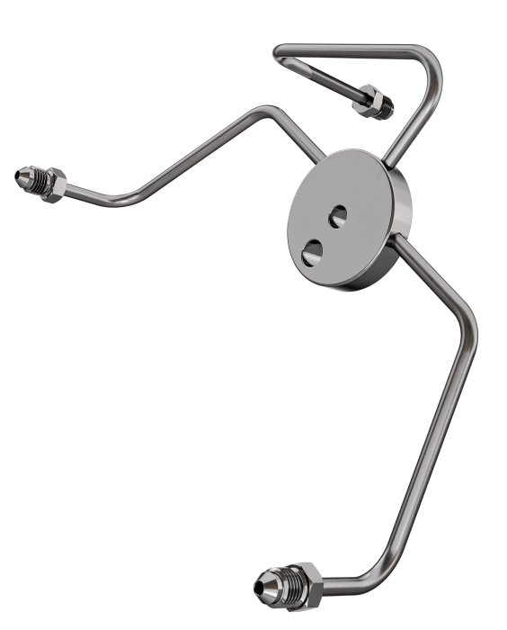 Тройник AN03, нерж. сталь, Goodridge, V-Twin PFTEENC