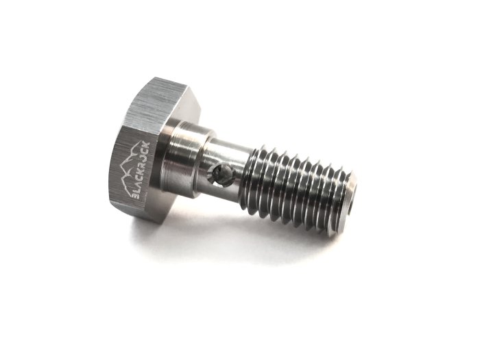Болт (штуцер) для banjo M8*1.25 L=20mm, алюминий BLACKROCK LAB BB1-M8125.