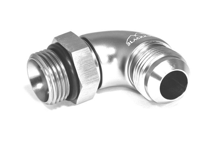 Адаптер П ORB AN10 - П AN10, 90°, алюминий, BLACKROCK LAB AN921-10ORB10Ti