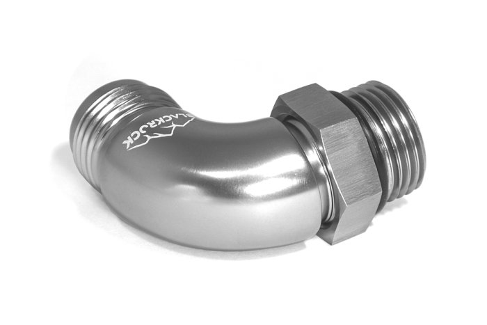 Адаптер П ORB AN10 - П AN10, 90°, алюминий, BLACKROCK LAB AN921-10ORB10Ti