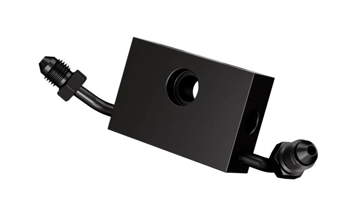 Тройник AN03, нерж. сталь, Goodridge, ABS FX, XL, 2014-2023 V-Twin с двумя дисками MCHD-039ZBK