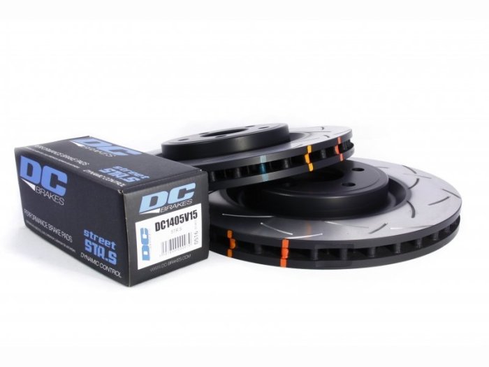 КОМПЛЕКТ ПЕРЕД. Тормозные диски DBA 42632S T3+колодки DC brakes STR.S JEEP GRAND CHEROKEE SRT8 09->