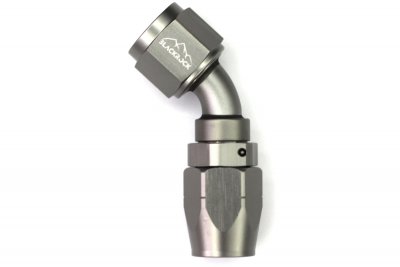 - 8 AN (8AN AN8) фитинг 45°, 20 серия Cutter Style, BLACKROCK LAB A08-045-2Ti