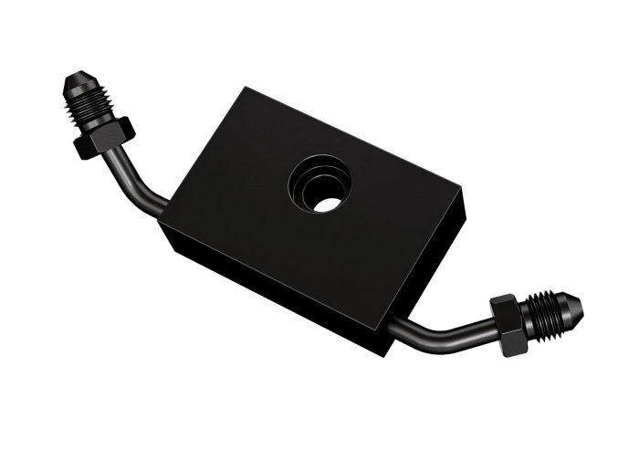 Тройник AN03, нерж. сталь, Goodridge, ABS XL, 2014-2017 V-Twin с одним диском MCHD-026ZBK