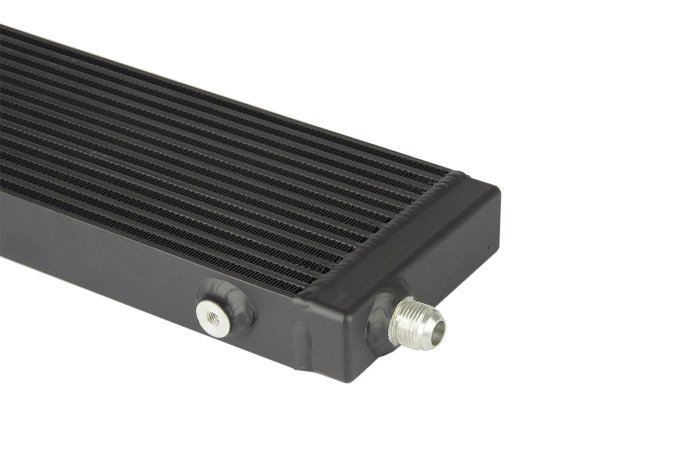 Радиатор масляный 14 рядов; 520 mm; Slimline 10-AN выходы С ДВУХ СТОРОН; BLACKROCK LAB, URS-552B
