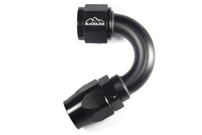 - 10 AN (10AN AN10) фитинг 150°, 20 серия Cutter Style, BLACKROCK LAB ЧЁРНЫЙ, A10-150-2BK