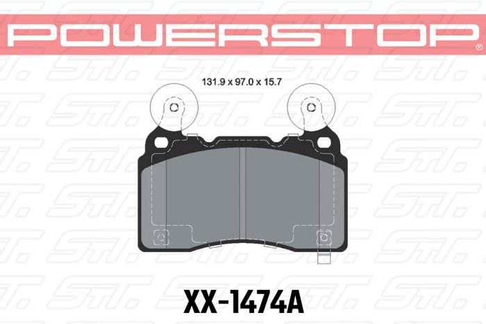 Колодки тормозные 23-1474A PowerStop Z23 передние TESLA S; Corvette 2014-> ; Camaro 2010->