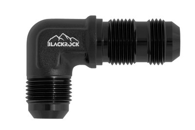 Адаптер П AN12 - П AN12, 90°, алюминий проход через кузов, BLACKROCK LAB, AF833-1290BK