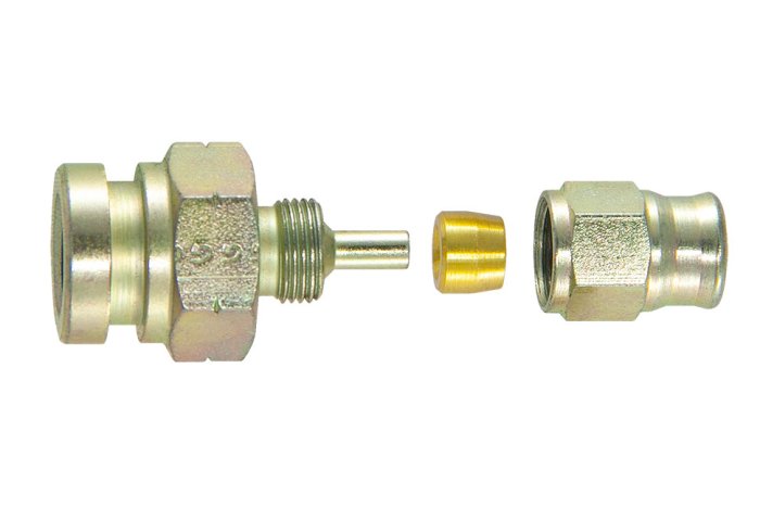 Фитинг мама M10*1 под обратный конус, под ключ 17mm D-03 сталь 759-03-31SP, Goodridge