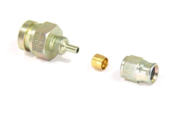 Фитинг мама M10*1 под обратный конус, под ключ 17mm D-03 сталь 759-03-31SP, Goodridge