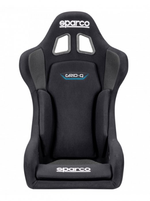 Спортивное сиденье GRID Q SPARCO, размер M, черное, FIA 8855-1999, 008009RNR