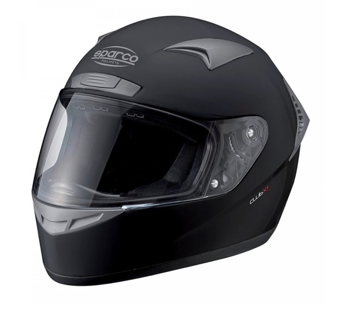 Шлем закрытый SPARCO Club X-1 черный, размер XXL, 0033195NXXL