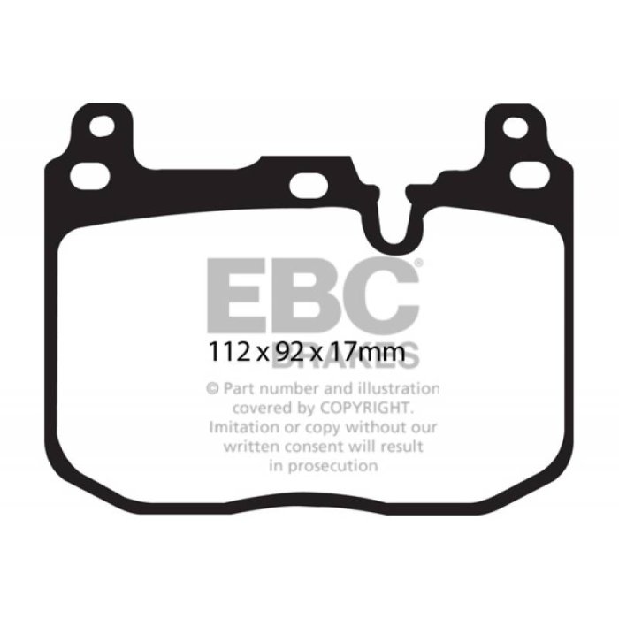 Колодки тормозные DP42130R EBC Yellowstuff BMW передние M4 F82; M3 F80; M2 F87; M-Performance