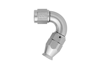 - 4 AN (4AN AN4) фитинг 120° D-04 Full Flow BLACKROCK LAB T04-120-3Ti под тефлоновый шланг
